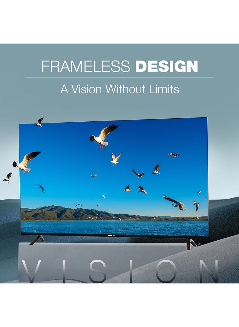 NIKAI - 55 Inch VIDAA OS, 4K Smart TV, UHD Quality, Dolby Vision, Smooth Motion, Quad Core Processor, Game Mode Plus, Official Apps YouTube, Netflix, Shahid UHD55SVDLED1 Black - Image 1