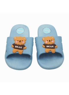 Camel Safari Non-Slip Lightweight Slides Sky Blue  - Image 2