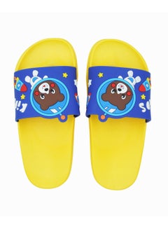 Camel Safari Non-Slip Lightweight Slides Yellow/Blue  - Image 3