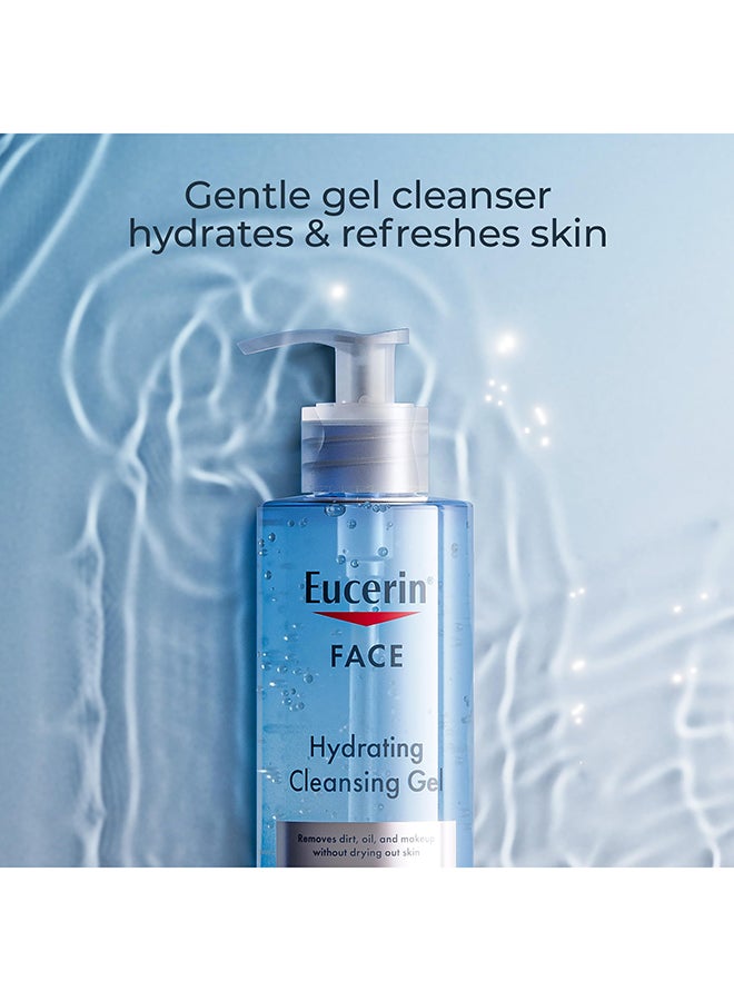 Eucerin Face Gentle Cleansing Hydrating Cleansing Gel, Daily Face Wash and Makeup Remover with Hyaluronic Acid, 13.5 Fl Oz 400ml - Image 2