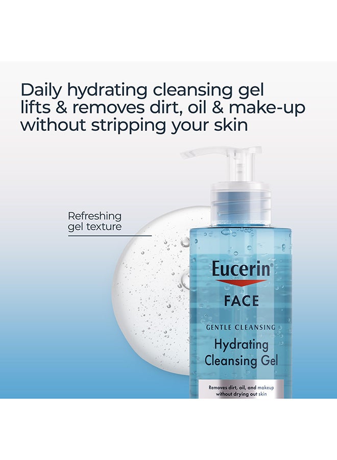 Eucerin Face Gentle Cleansing Hydrating Cleansing Gel, Daily Face Wash and Makeup Remover with Hyaluronic Acid, 13.5 Fl Oz 400ml - Image 4