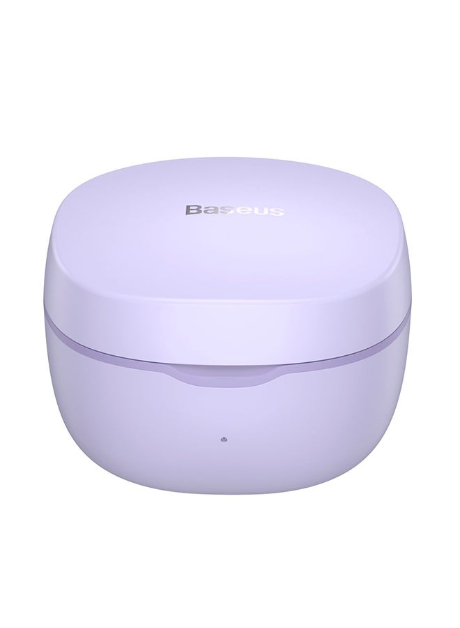 Baseus Bowie E2 True Wireless Waterproof Bluetooth V5.2 TWS Noise Cancelling Earphones Touch Control Earbuds HiFi Stereo 205H Earbuds with Charging Case for iPhone Android - purple Purple - Image 1