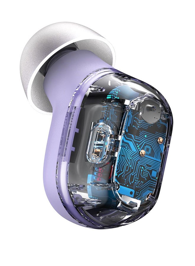 Baseus Bowie E2 True Wireless Waterproof Bluetooth V5.2 TWS Noise Cancelling Earphones Touch Control Earbuds HiFi Stereo 205H Earbuds with Charging Case for iPhone Android - purple Purple - Image 3