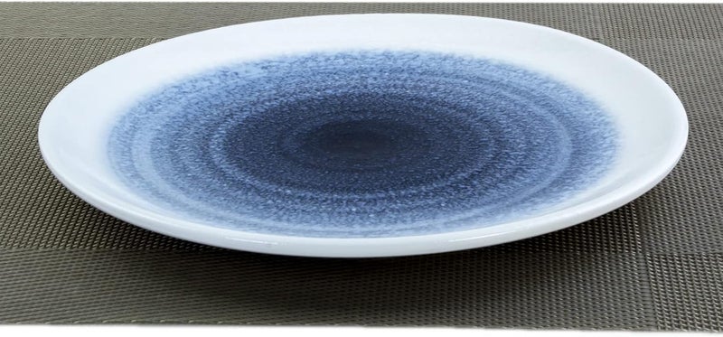 شالو طبق حلويات سكاندي تفاعلي أزرق 21سم - Image 2