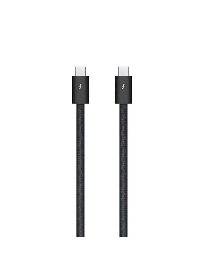 Apple - Thunderbolt 4 (USB‑C) Pro Cable (1 m) Black - Image 1