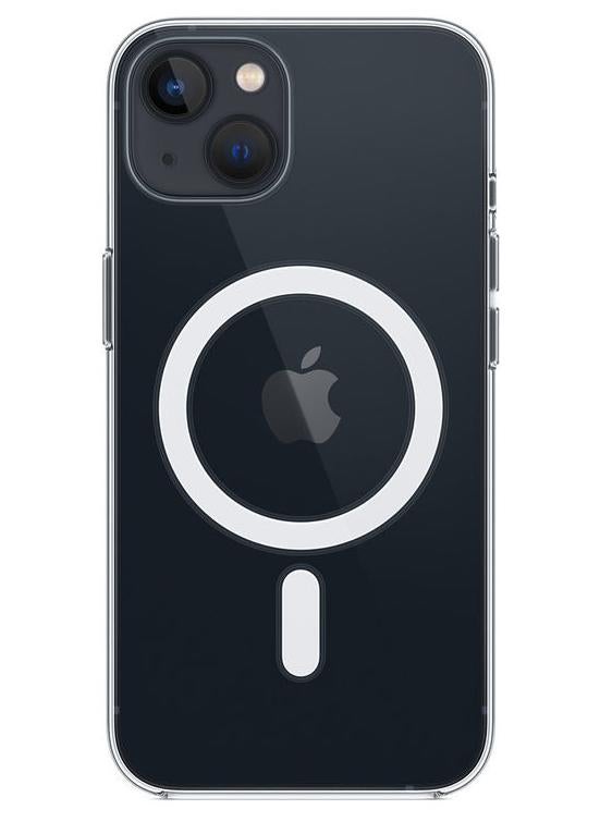 غطاء حماية واق مع شاحن ماج سيف لهاتف أبل آيفون 13 شفاف - Image 1