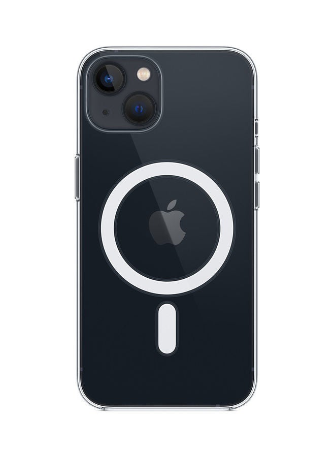 غطاء حماية واق مع شاحن ماج سيف لهاتف أبل آيفون 13 شفاف - Image 1