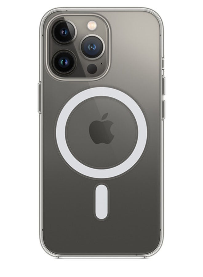 غطاء حماية واق ماج سيف لهاتف أبل آيفون 13 برو ماكس شفاف - Image 3