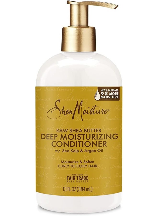 Raw Shea Butter, Deep Moisturizing Conditioner, Packaging May Vary Multicolour 384ml