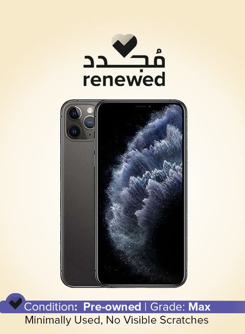Renewed - iPhone 11 Pro Max 256GB Space Gray 4G With Facetime - International Version