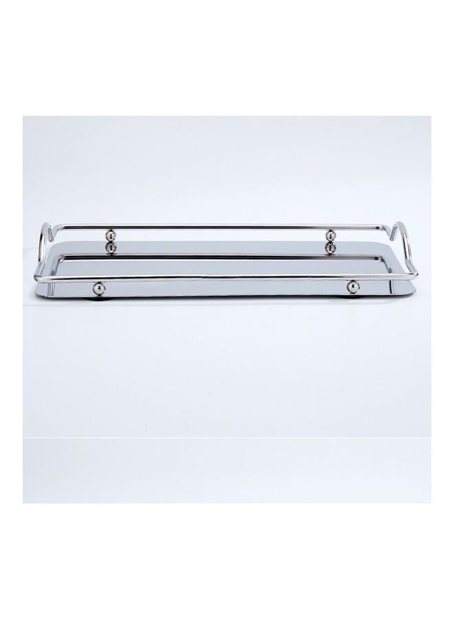 Arabest Stainless Steel Rectangle Dim Sum Tray Silver 34.5 x 21cm - Image 1