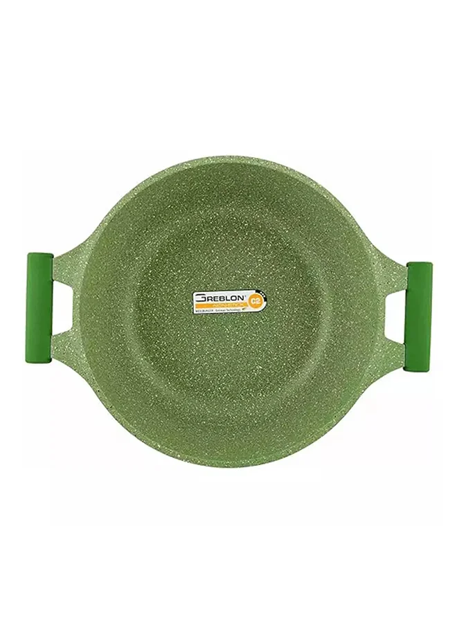 Prestige Granite Non-Stick Aluminium Sauce Pan With Lid Green/Clear 20cm