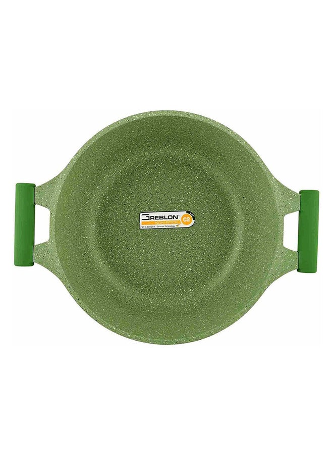 Prestige Granite Non-Stick Aluminium Sauce Pan With Lid Green 24cm - Image 3