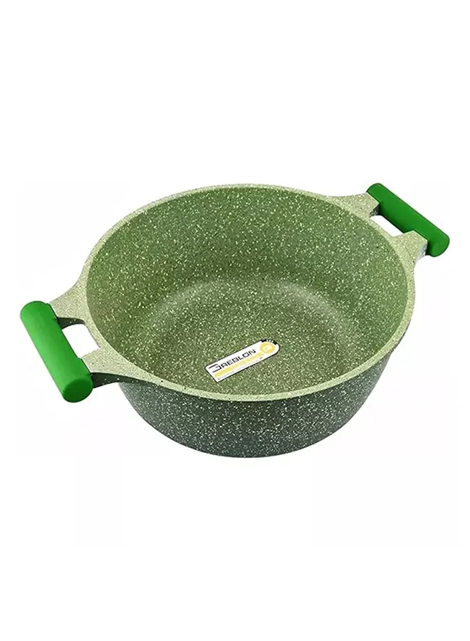 Prestige Granite Non-Stick Aluminium Sauce Pan With Lid Green