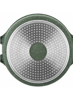 Prestige Granite Non-Stick Aluminium Sauce Pan With Lid Green  - Image 4