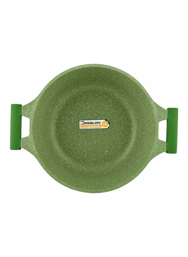 Prestige Granite Non-Stick Aluminium Sauce Pan With Lid Green