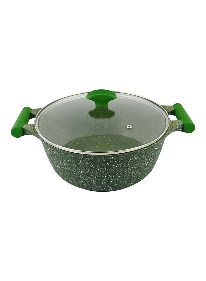 Prestige - Granite Non-Stick Aluminium Sauce Pan With Lid Green 32cm - Image 1