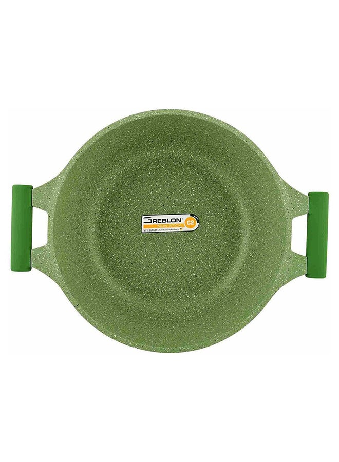 Prestige - Granite Non-Stick Aluminium Sauce Pan With Lid Green 32cm - Image 1