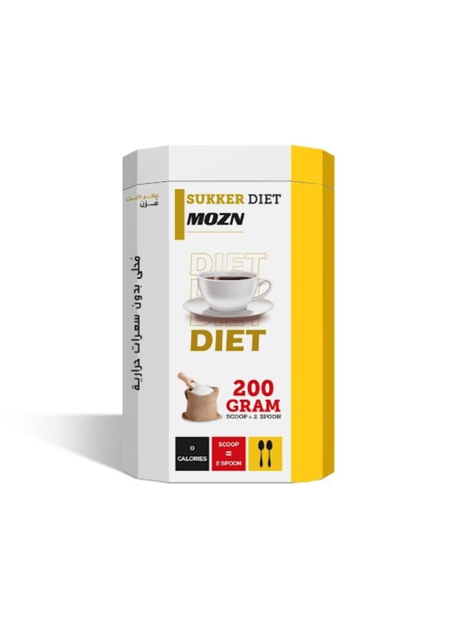 Mozn Sukker Diet Powder - Diet Sugar Sweetener 200grams - Image 1