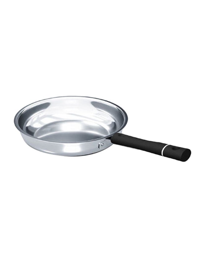 DELICI Stainless Steel Kadai Pan 22cm (DKP 22W) - Well Polished Exterior, Easy to Pour Flared Rim, Uniform Heat Distribution, Oven Safe, Healthy Non-Stick Interior, Corrosion & Stain Resistant, Easy to Clean Silver 22cmcm  - Image 1