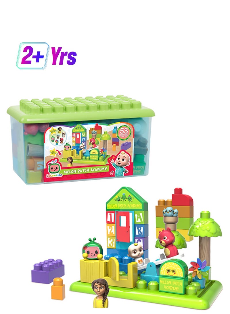 Cocomelon - 96119 53-Piece Melon Patch Academy Large Building Blocks 53 2+ Years - Image 1