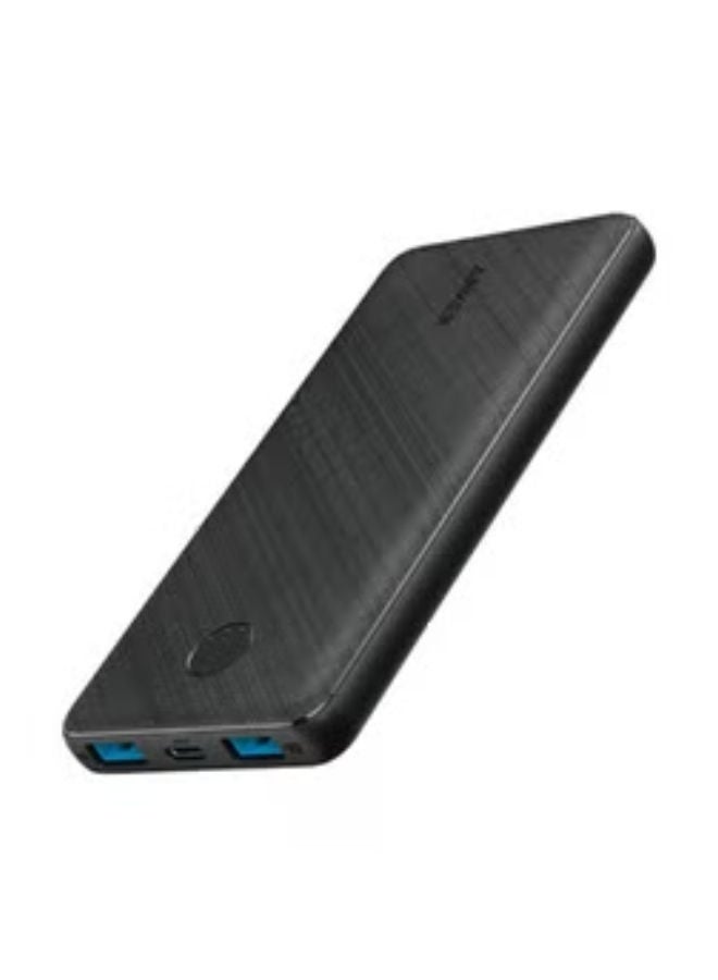 Anker - 10000 mAh Power Core III 10K Slim And Powerful Portable Battery With Two USB-A Port Outputs And One USB-C PD Input 12 watt Black - Image 1