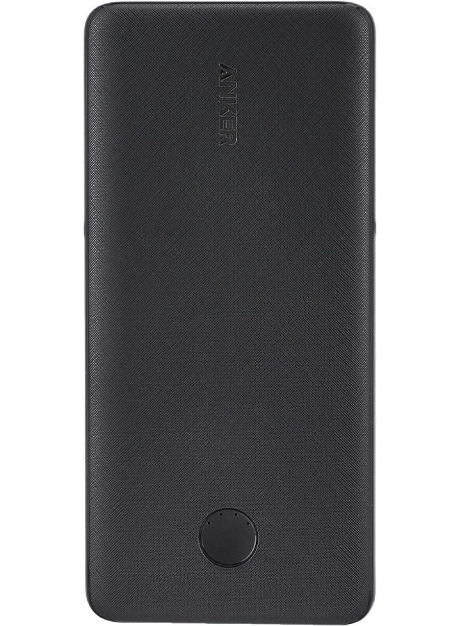 Anker - 10000 mAh Power Core III 10K Slim And Powerful Portable Battery With Two USB-A Port Outputs And One USB-C PD Input 12 watt Black - Image 1