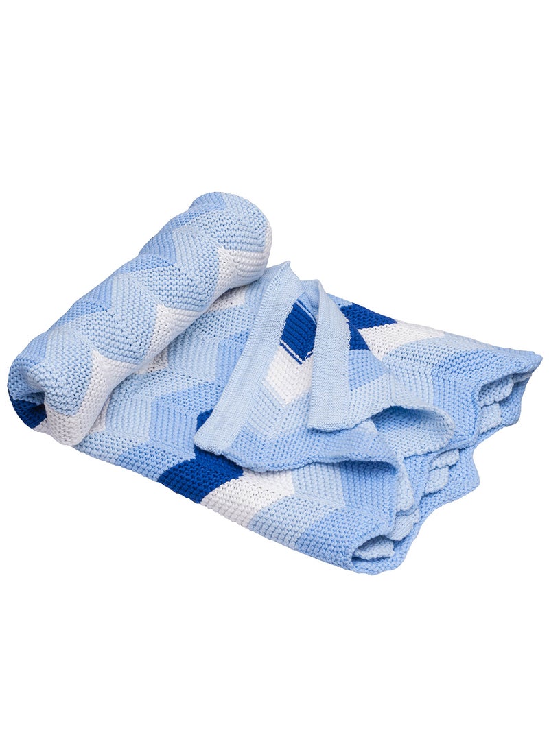 مون بطانية محبوكة من القطن بتصميم مريح للأطفال - Image 1