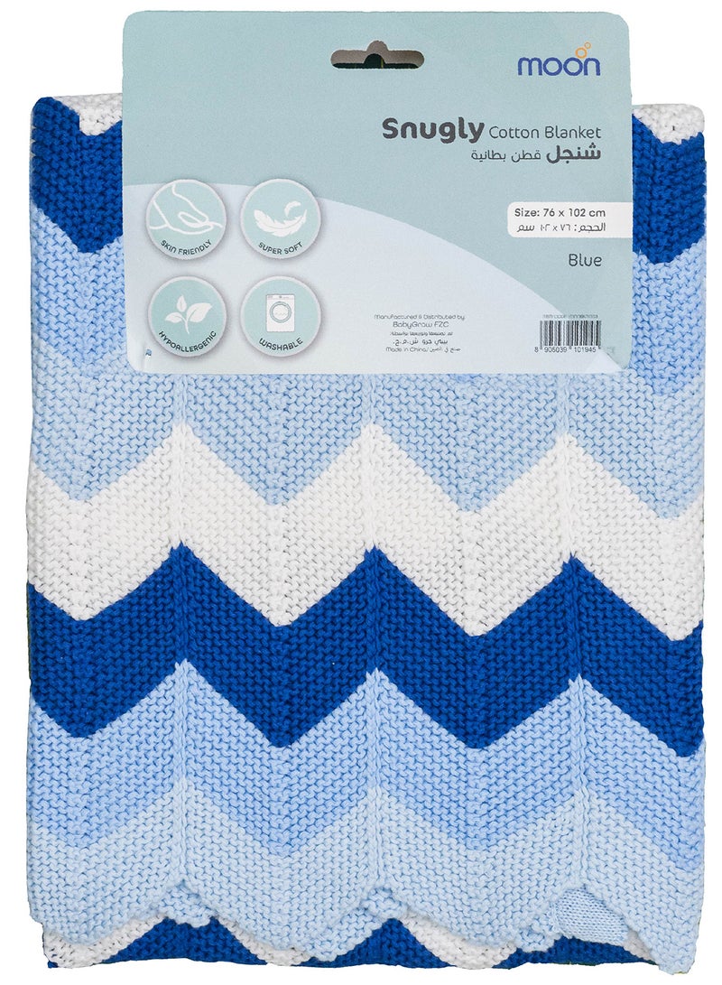 مون بطانية محبوكة من القطن بتصميم مريح للأطفال - Image 2