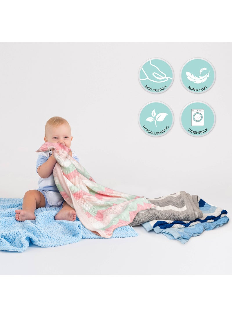 مون بطانية محبوكة من القطن بتصميم مريح للأطفال - Image 3