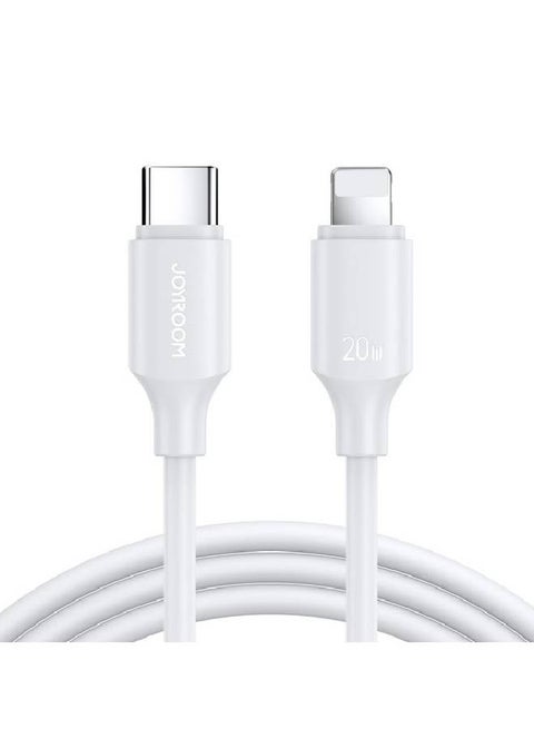كابل للشحن السريع والبيانات من منفذ  Type-C إلى Lightning أبيض