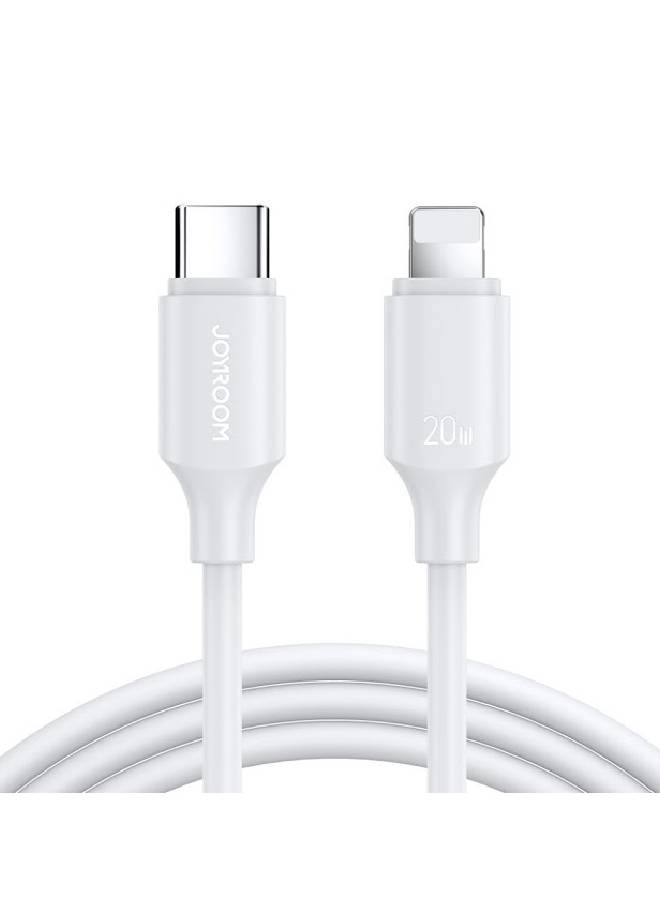 جوي روم - كابل للشحن السريع والبيانات من منفذ  Type-C إلى Lightning أبيض - Image 1