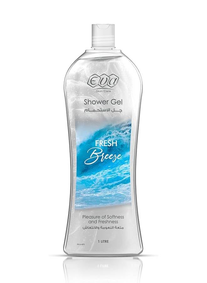 إيفا - سكين كير چل الاستحمام 1 لتر ( Fresh Breeze ) 1Ù„ØªØ± - Image 1