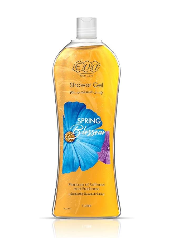 Eva - Skin Care Shower Gel Spring Blossom 1 Liter 1L - Image 1