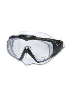 INTEX Intex Silicone Aqua Pro Mask Age 14+, Blue/Black, Medium, 12.4 x 10.5 22.2, 55981 17.14x51x14cm  - Image 4