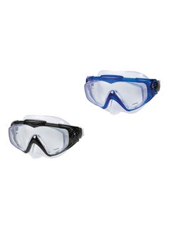 INTEX Intex Silicone Aqua Pro Mask Age 14+, Blue/Black, Medium, 12.4 x 10.5 22.2, 55981 17.14x51x14cm  - Image 2