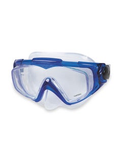 INTEX Intex Silicone Aqua Pro Mask Age 14+, Blue/Black, Medium, 12.4 x 10.5 22.2, 55981 17.14x51x14cm  - Image 3
