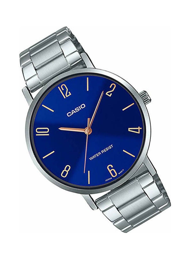 CASIO Men's Stainless Steel Analog Watch MTP-VT01D-2B2UDF - Image 2
