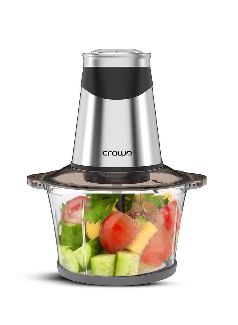كراون لاين مفرمة طعام صغيرة 1.8 L 300 W GC-275 زجاجي  - Image 1