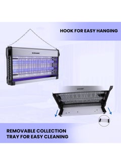 SONASHI 41W Electric Automatic Pest Bug/Mosquito/Insect Killer With UV-A Tubes | No Poisonous Vapor/Odor | Hanging Chain for Easy Installation | Suitable for Kitchen, Home, Indoor, and Yards 41 W SIK-730N Black  - Image 4