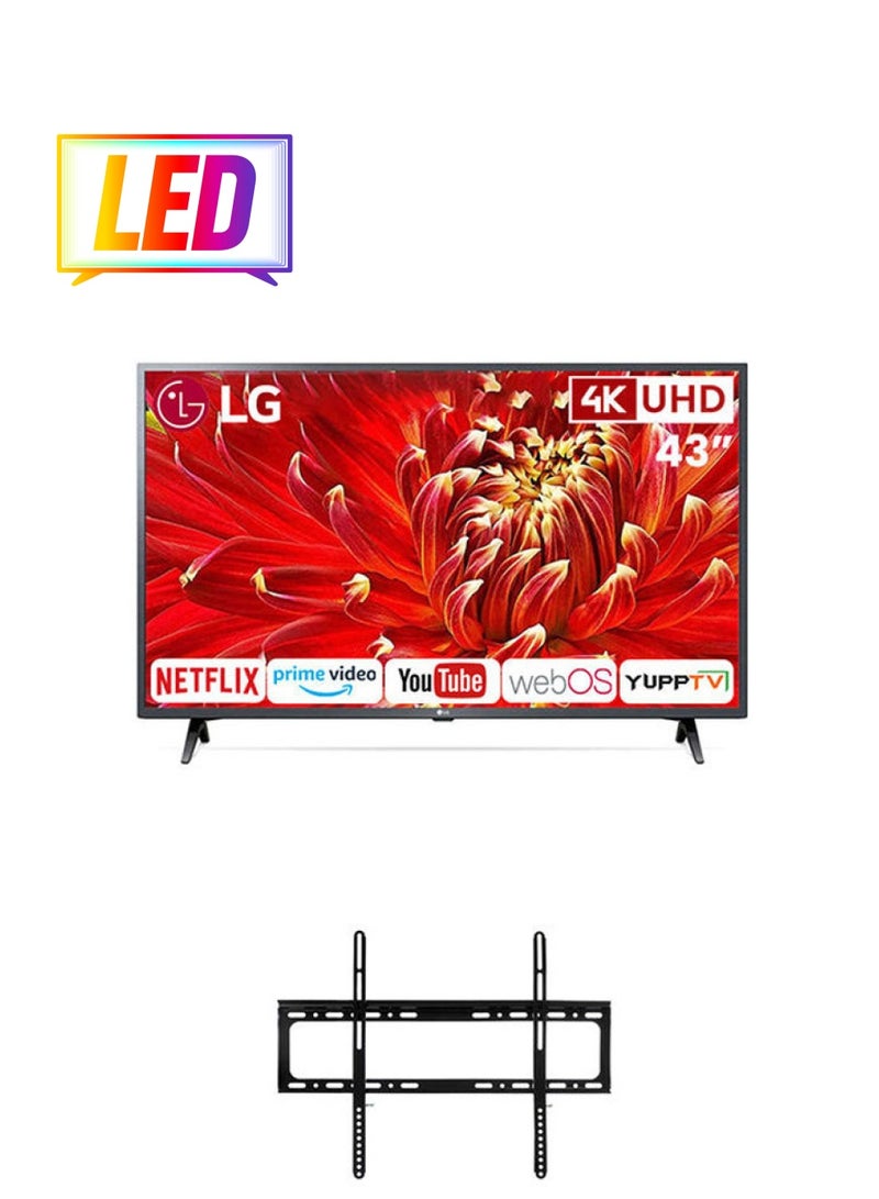 إل جي تلفزيون ذكي 43 بوصة عالي الدقة LED مع حامل تلفزيون على الحائط  - Image 1