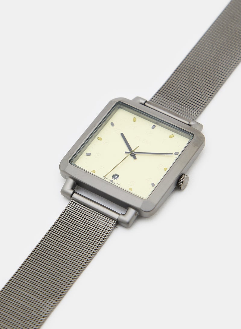 ألبا ساعة تناظرية من الستانلس ستيل AG8L77X1 - Image 3