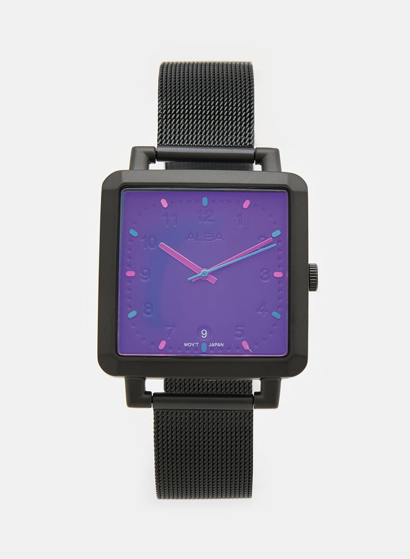 ألبا ساعة تناظرية من الفولاذ المقاوم للصدأ AG8L85X1 - Image 1