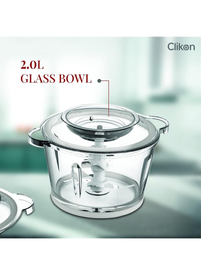كليكون طقم قطاعة مع مقشرة ثوم 2 L 350 W CK2643 متعدد الألوان  - Image 4