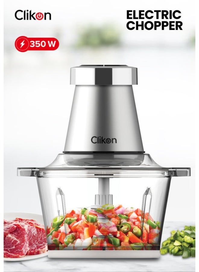 Clikon Chopper With Garlic Peeler Set 2 L 350 W CK2643 Multicolour - Image 1