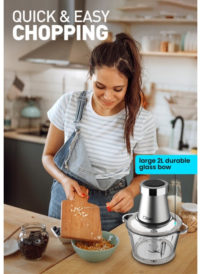 Clikon Chopper With Garlic Peeler Set 2 L 350 W CK2643 Multicolour - Image 5