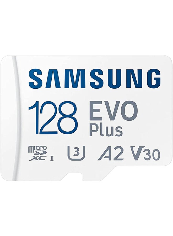 سامسونج - بطاقة ذاكرة Evo plus 128GB microSD SDXC U3 فئة 10 A2 محول 130 برميل/الثانية 2021 MB-MC128KA/APC - Image 1