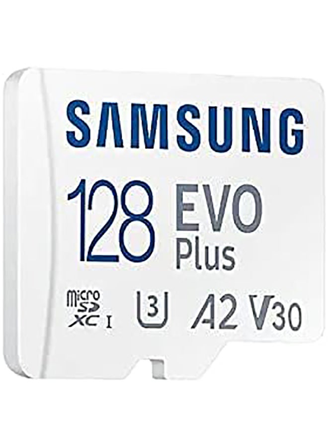 سامسونج - بطاقة ذاكرة Evo plus 128GB microSD SDXC U3 فئة 10 A2 محول 130 برميل/الثانية 2021 MB-MC128KA/APC - Image 1