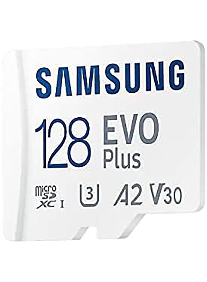 سامسونج - بطاقة ذاكرة Evo plus 128GB microSD SDXC U3 فئة 10 A2 محول 130 برميل/الثانية 2021 MB-MC128KA/APC - Image 1