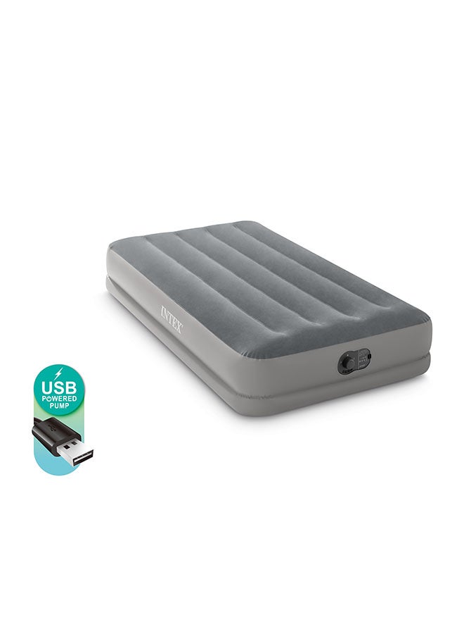 اينتكس - سرير هوائي  بتقنية دورا بيم برستيج بمضخة هواء بمنفذ USB 191 X 99 X 30سم - Image 1